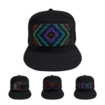 Hot Sale Flash LED Light Up Baseball Cap for Parties and Festivals