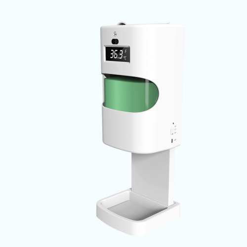 Personal Disinfection Gel Dispenser with Temperature Reader