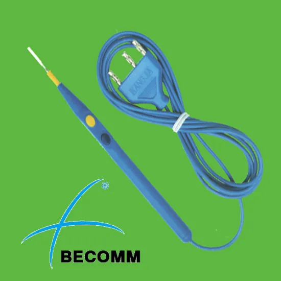 4cm long tip disposable electrosurgical hand control pencil