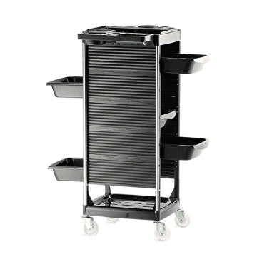 Professional Plastic Hair Salon Trolley with Hair Wheel: Perfect Tool for Beauty, Barber Use