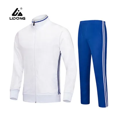 Custom Men High Quality Cheap White Sports Tracksuit