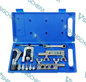 Professional Single Flaring Tool and Swaging Tool Kit for Copper, Plastic, and Aluminum Pipes