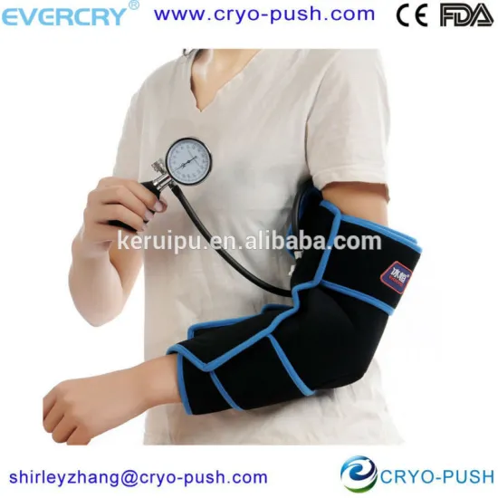 cold and compression therapy machine for elbow wrap