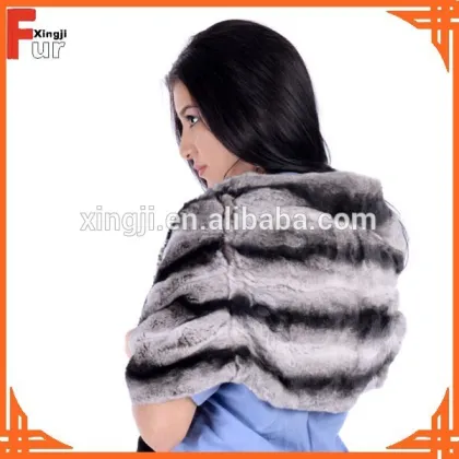 Real Fur + 100 Cashmere Shawl Fur Shawl