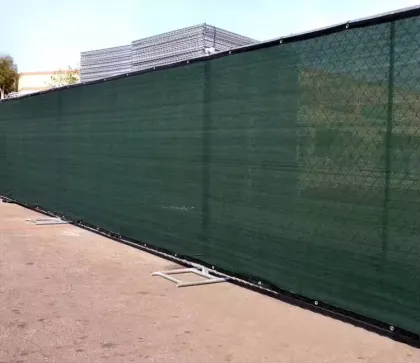 USA Standard 6x12ft Galvanized Chain Link Fence with Sunshade Net