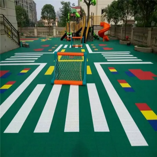 Saftey and eco friendly locked outdoor playing surface