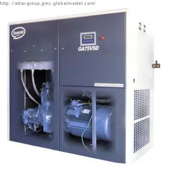 Atlas Copco Advanced Frequency-Injected Screw Air Compressor GA75VSD