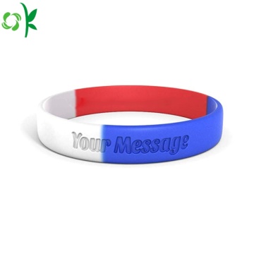 Hot Selling Debossed Logo Silicone Wristband for Sale