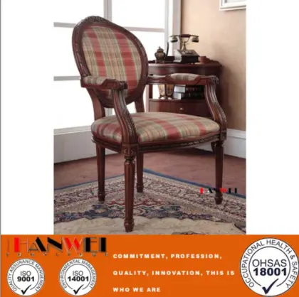 Solid Wooden Carve Chair Bedroom Furniture