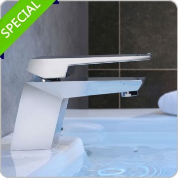 square glass waterfall basin mixer tap