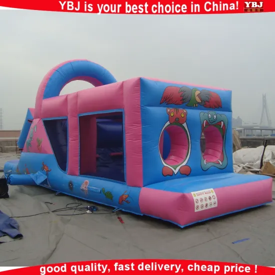 pick color inflatable courses/outdoor team building inflatable obstacle cousrse