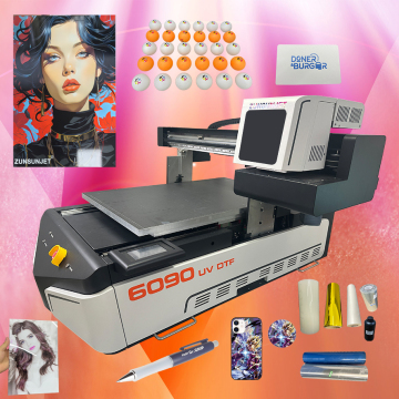 A1 Size UV Flatbed Printer with Vision Camera for Sticker Printing
