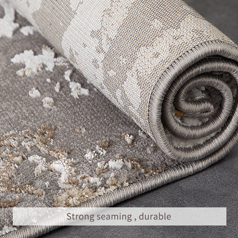 Modern Soft Carpets in Beige and Warm Grey for Living Room Décor - Size 8x11, 240x330