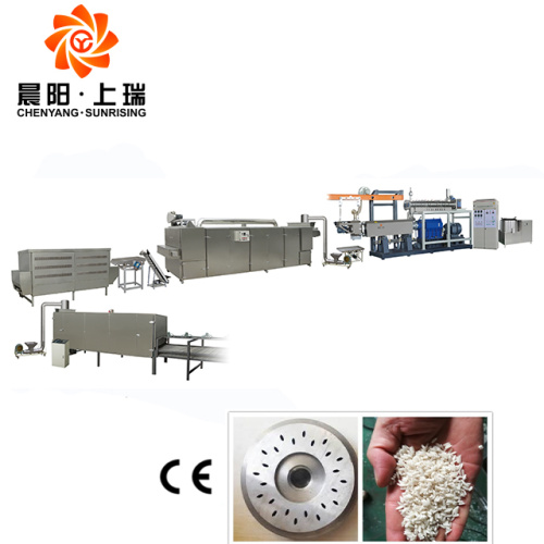 Línea de proceso de arroz instantáneo máquina de producción de arroz artificial