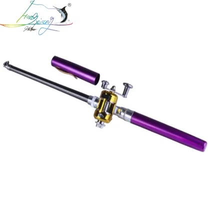 Hongxiang Pen-Shaped Telescopic Fishing Rod - Portable and Compact Aluminum Design