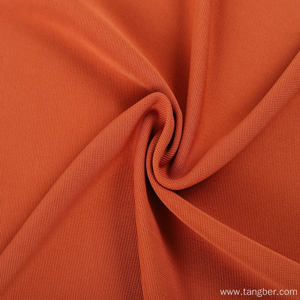 Polyester Spandex ottoman rib sportswear fabric
