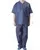 blue disposable scrub suit nonwoven suit