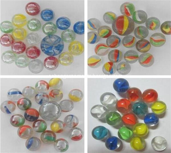 Clear glass marbles