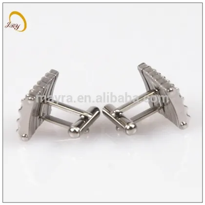 West coast jewelry stainless steel cuff links metal cufflink