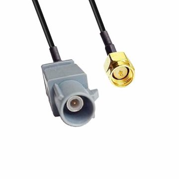 Conjunto de cable del vehículo de baja pérdida FAKRA G Macho a SMA Masculino 1.5ds 50 cm