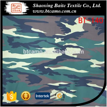 China factory Outdoor training pigment polyester cotton miltary camouflage fabric BT-140