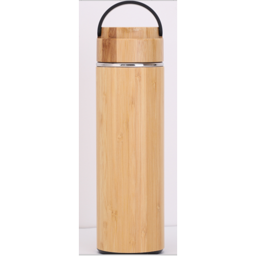 450ml Bambus-Wasserflasche mit Stahlgriff