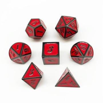 High Atmosphere 14-Color Metal Dice Set D6 DND