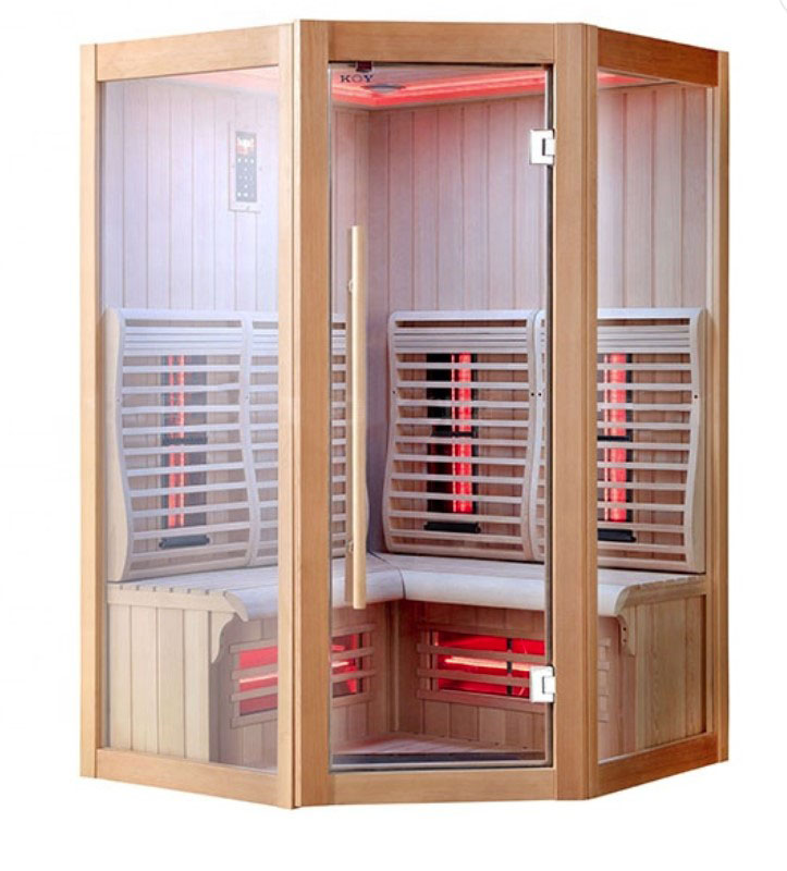 Sauna infrarouge revue 2022 en bois intérieur Far infrarouge 3-4 personne sauna