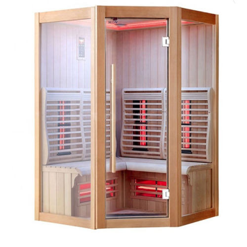 Sauna infrarouge revue 2022 en bois intérieur Far infrarouge 3-4 personne sauna