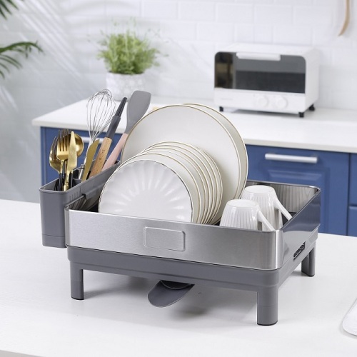 Iron Wire Dish Rack Hot Selling Dish Drying Rack For Kitchen Counter Factory