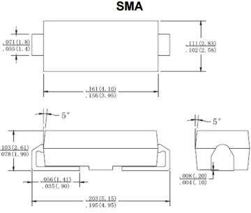 1.0A Surface Mount Rectifier SS12-SS110