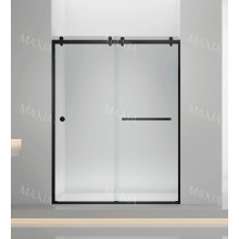 Черный скользящий экран душа