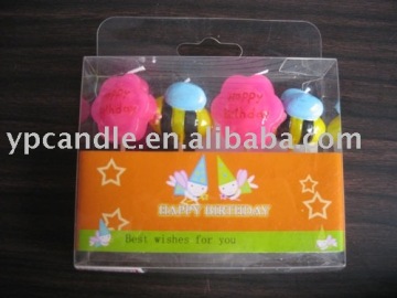 Flower & bee candles