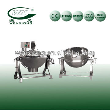 stainless steel jacketed kettle(cooking pot,steam cook kettle,double layer pot.steam jacketed kettle)
