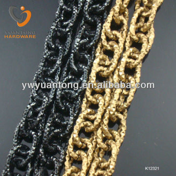 black and antique bronze color rope necklace chain