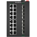 Scodeno che fornisce switch Ethernet industriali a 24 porti