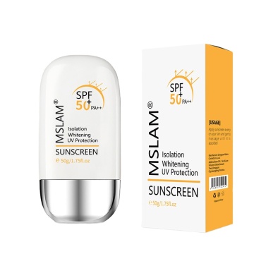 هلام الشمس المعدنية بالجملة: حماية SPF غير المحببة والمقاومة للماء والتعبئة والترطيب SPF