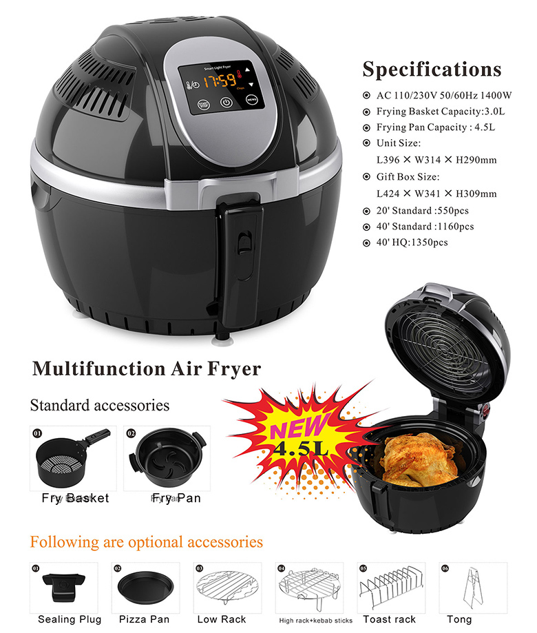 Silver crest air fryer 6l digital air fryers