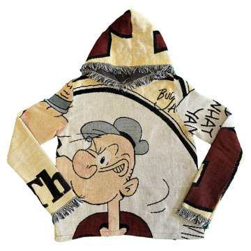Plus Size Men's Hooded Tapestry Jackets