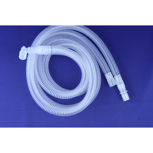 Circuito de respiração de anestesia descartável com mangueiras de ventilação de água ventiladora
