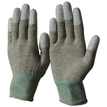 black pu coated anti static gloves high quality gloves