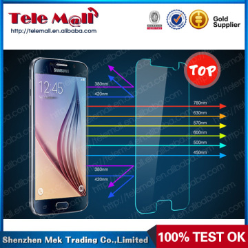 Full screen cover color tempered glass screen protector for Samsung S6
