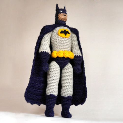 Batman CROCHET toy PATTERN comic superhero gift idea