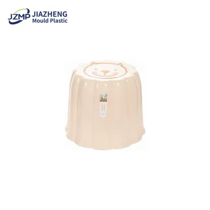 Small Plastic Stool Chair with Creative Pumpkin Design