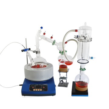 2L Lab Soğuk Tuzak ile Kısa Yol Damıtma Sistemi