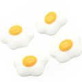 Flower Shaped Kawaii Fried Egg flat back Beads 100pcs/bag For Handmade Craft Decoration Beads Charms Phone Ornaments Spacer