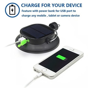 2017 OEM Portable Outdoor Solar Portable Camping Lamp with USB Mobile Charging