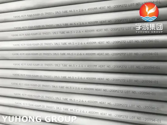 ASTM A268 TP430Ti Stainless Steel Seamless Ferritic Tube