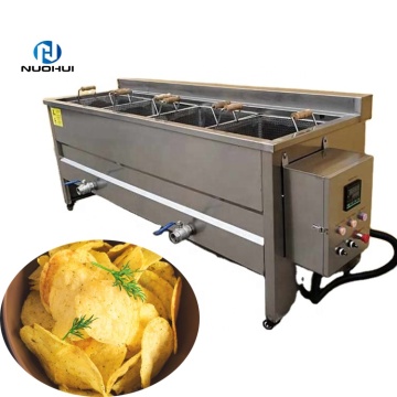 Continuous LPG Gas Deep Fryer for Commercial Use