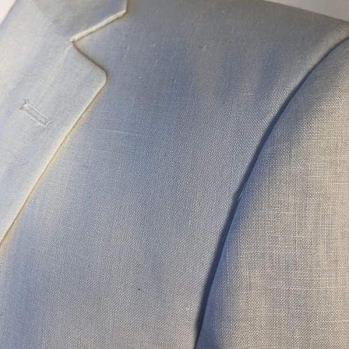 men's white single breasted business suit